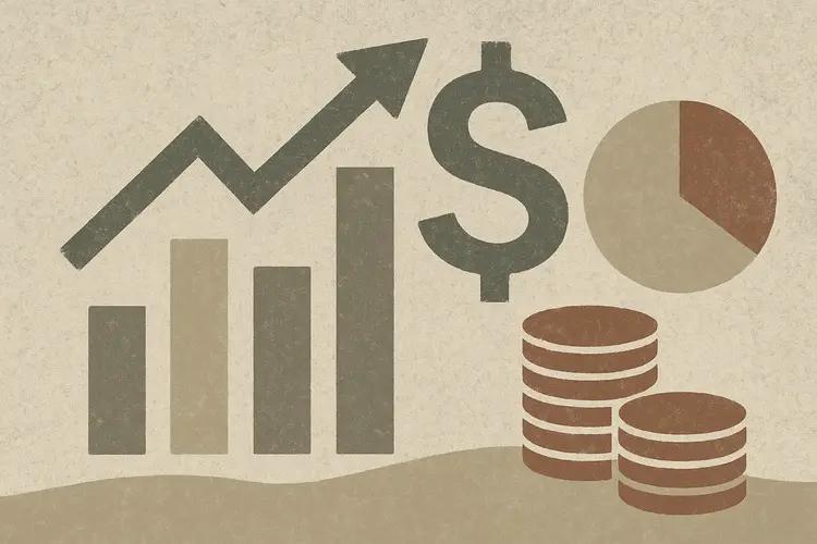 Illustration abstraite représentant la stagnation économique en Allemagne